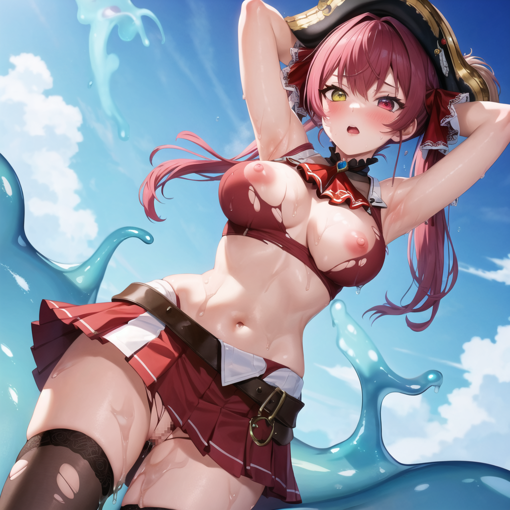 Houshou Marine's tentacle sex 04