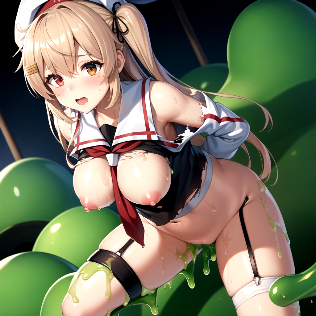 Murasame is attacked by slime 01