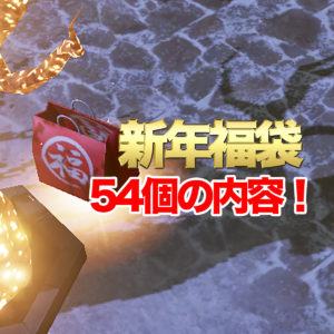 新年プレゼントボックス 54個取った内容は？ マーブルは？